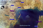 Italy and Mediterranean Sea